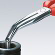 Плоские круглогубцы с режущими кромками Knipex 26 25 200 T (загнутые, с карабином). Фото-6
